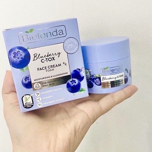 Kem Bielenda Blueberry phục hồi dưỡng ẩm trắng da