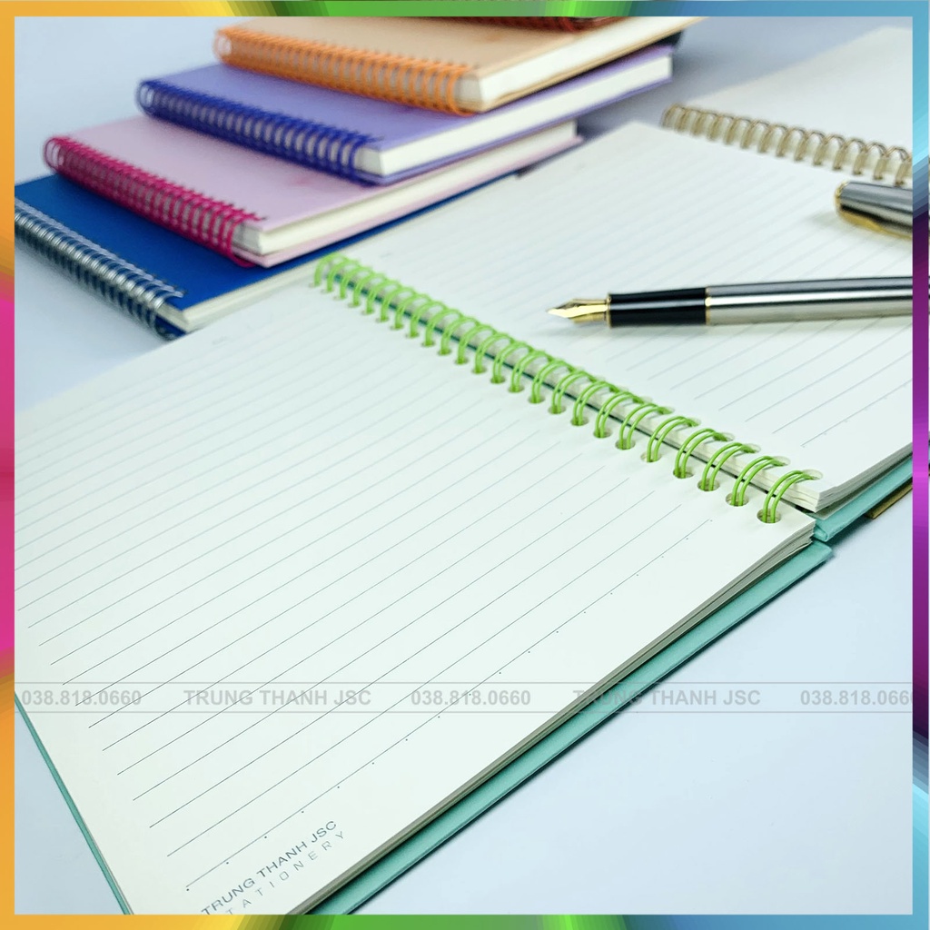 Sổ Bullet Journal - A5 Gáy lo xo bìa cứng cao cấp - Màu Pantone - 120 trang