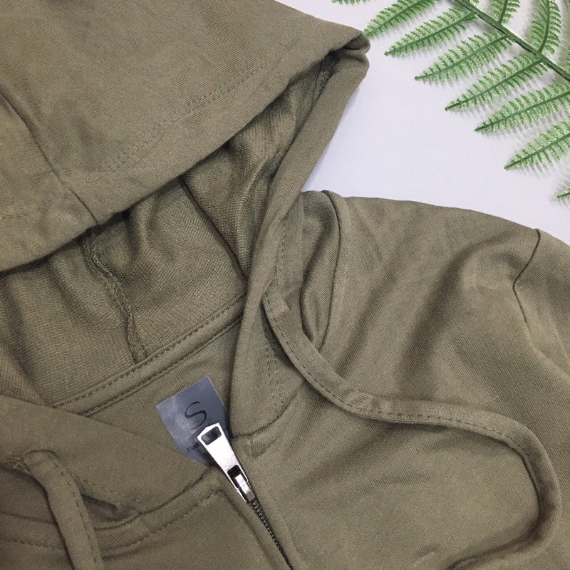 [Mã FAGREEN1505 giảm tới 30K đơn 99K] Áo khoác thun nữ thoáng mát có mũ túi trong dày dặn | BigBuy360 - bigbuy360.vn