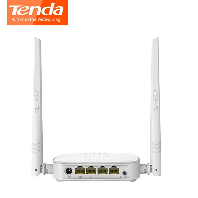 [NHẬP MÃ GTAUG1971 HOÀN 30.000] (GIÁ SỐC) Bộ phát sóng wifi + Chia 4 cổng Lan Tenda N301 Chính Hãng