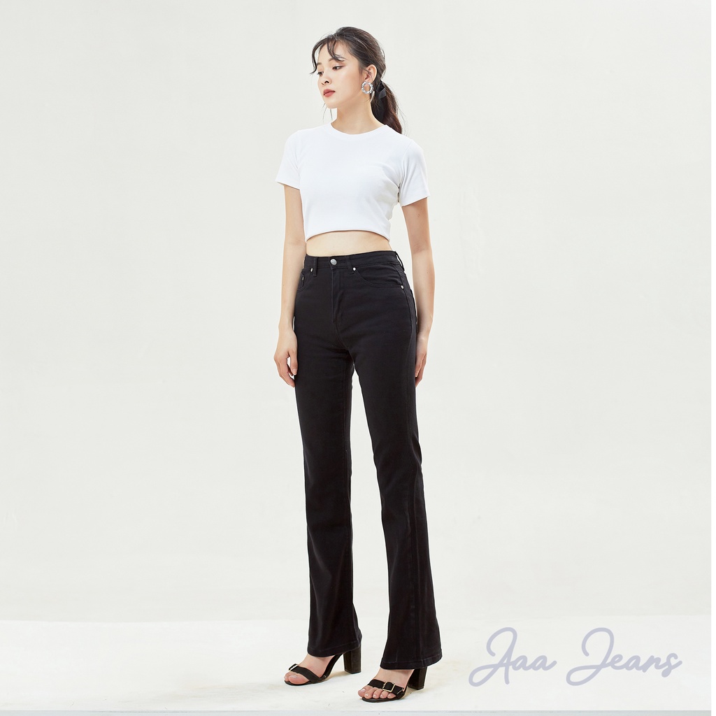 Quần Jean Nữ Ống Loe Lưng Cao Aaa Jeans