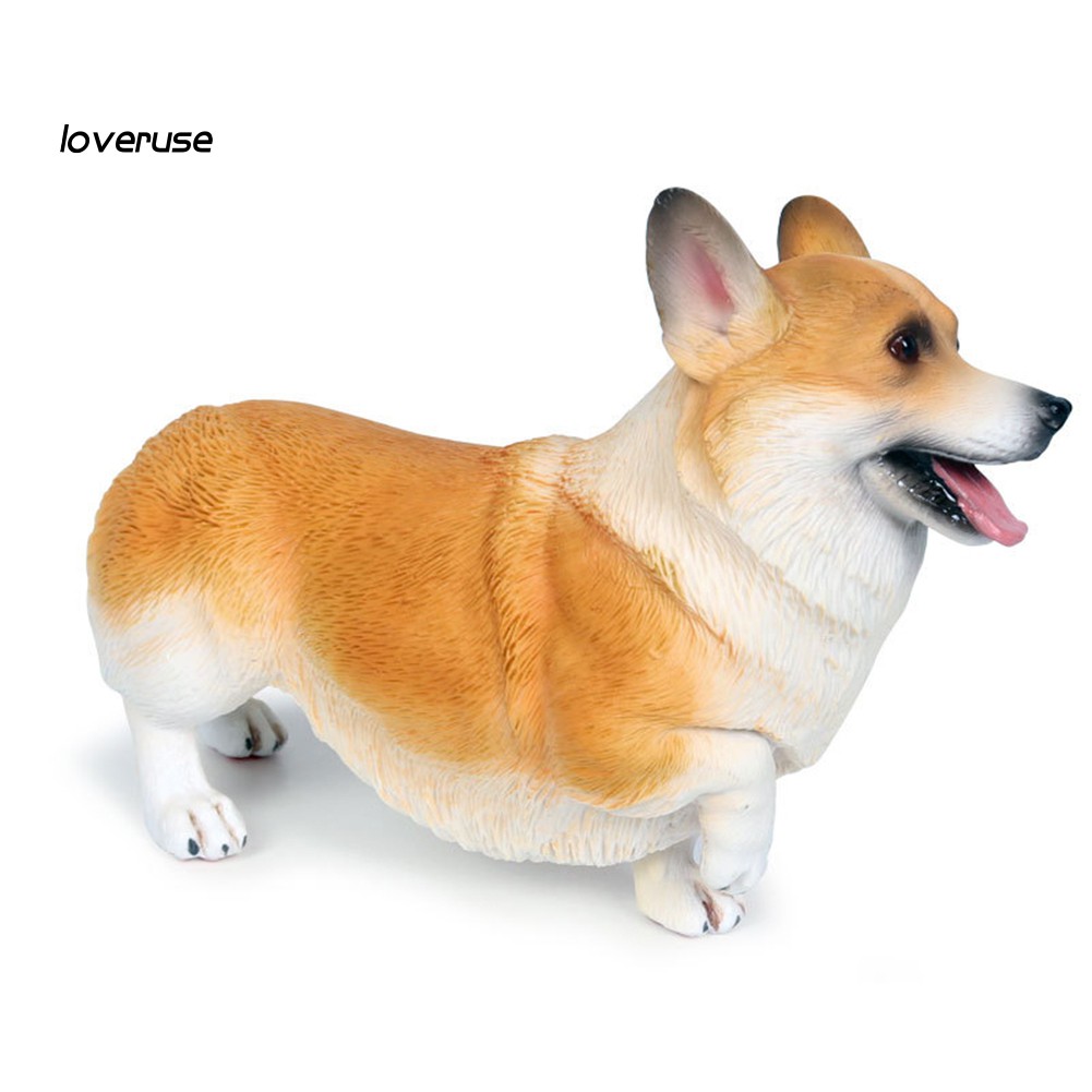Mô Hình Chú Chó Corgi Bằng Pvc Trang Trí