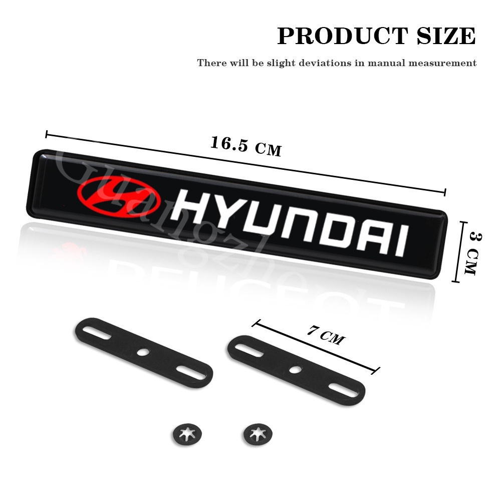 Logo Đèn Led Gắn Mui Xe Hơi Hyundai I10 Santafe Tucson Accent Kona I20 Creta Veloster Palisade Avante Ioniq Sonata Vence Elantra Santro