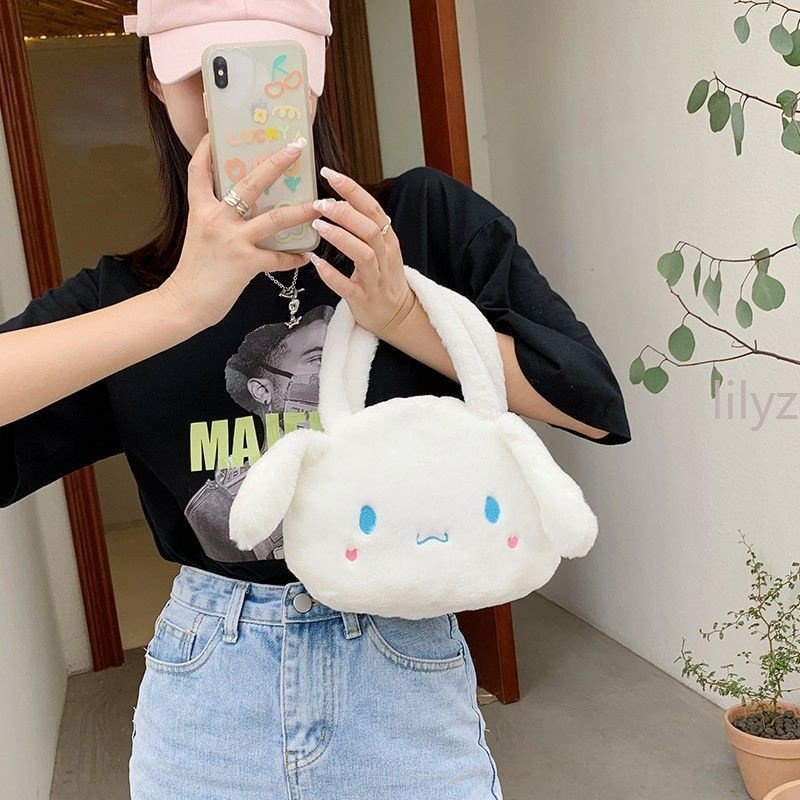 Túi Đeo Vai Hình Kuromi My Melody Cinnamoroll Sanrio Nhồi Bông Đáng Yêu Làm Quà Giáng Sinh