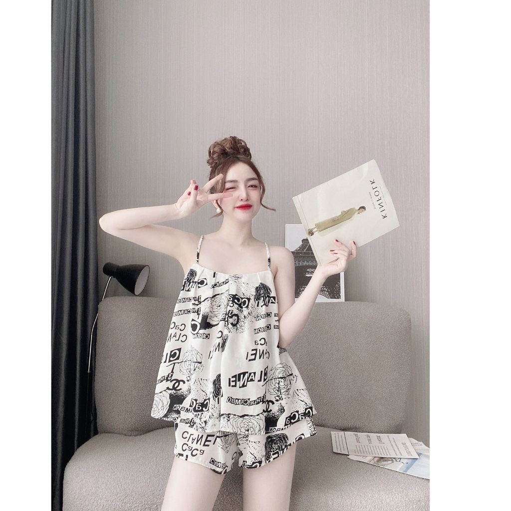 Đồ Ngủ Nữ BIGSIZE Đồ Ngủ Sexy lụa MANGO cao cấp mềm mại xinh xắn < 70KG