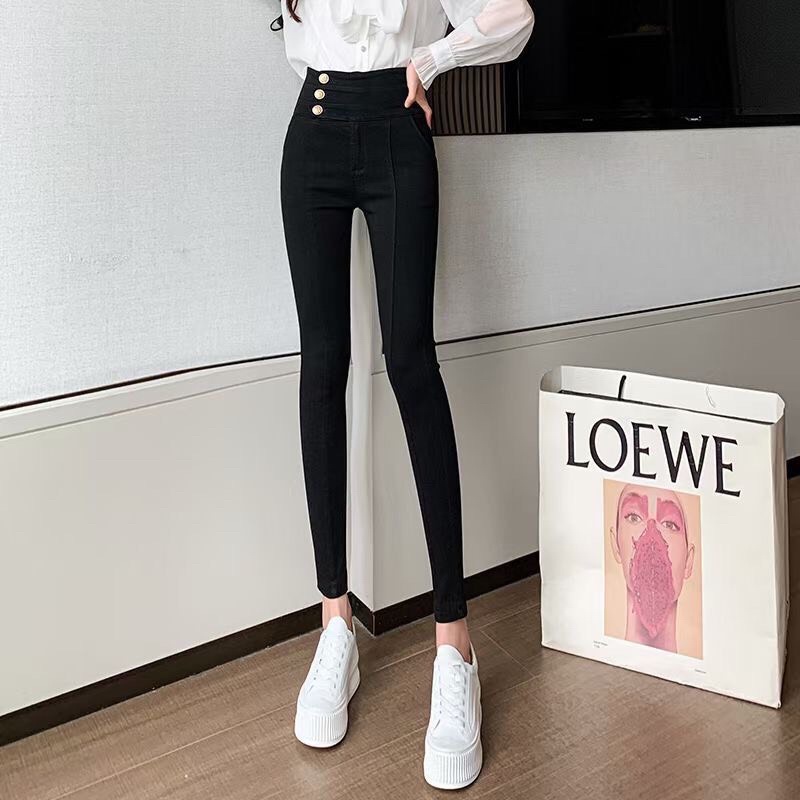 Quần skinny cạp cao co dãn 4 chiều