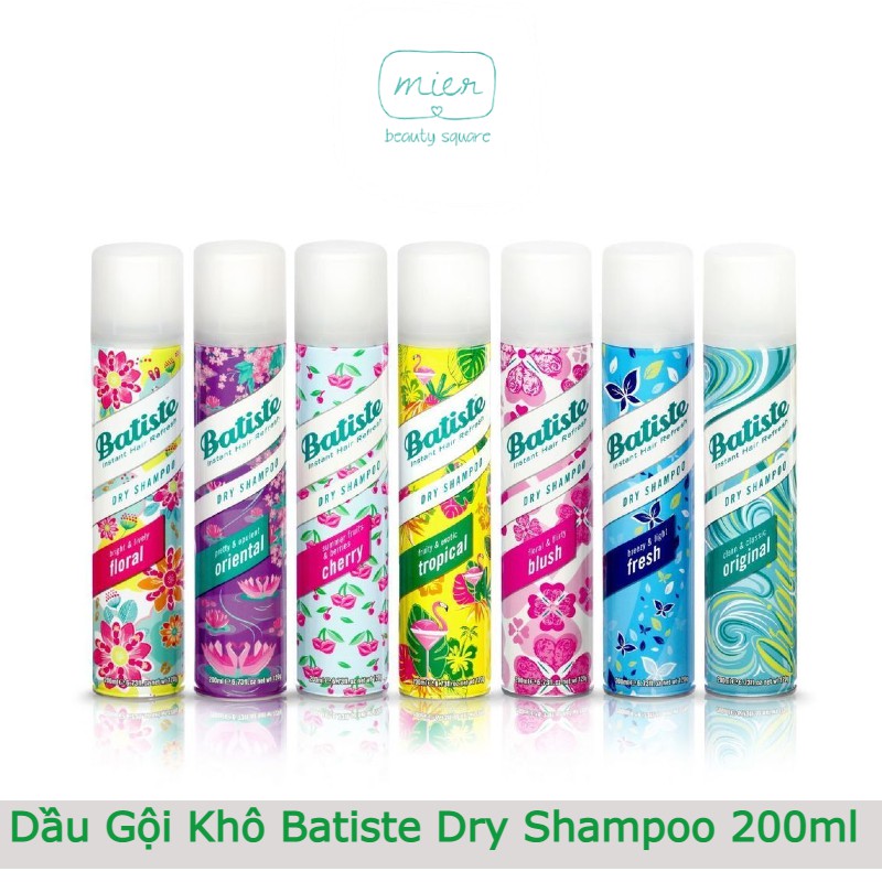 Dầu gội khô số 1 Anh Batiste làm sạch da đầu nhanh, hạn chế gàu, nấm 200ml