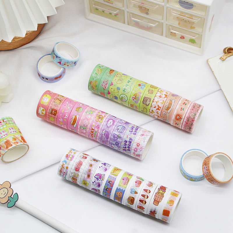 Băng Keo Giấy Trang Trí Washi Tape - Trang Trí sổ [ HÌNH THẬT]