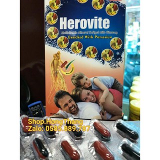 Herovite Bổ sung vitamin và khoáng chất cho cơ thể,người bị kiệt sức mệt mỏi, cảm giác yếu sức, giảm tập trung trí lực