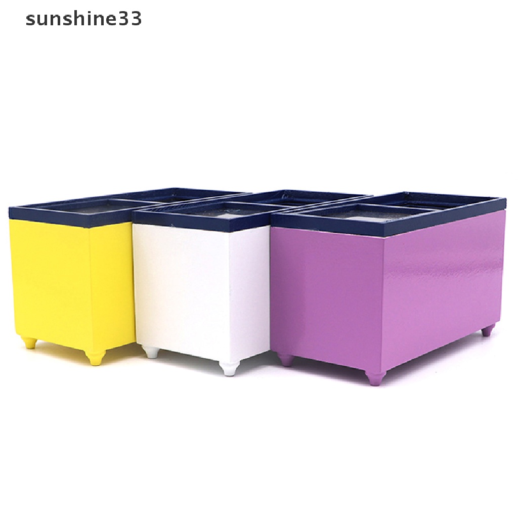 Tủ Lạnh Mini Tỉ Lệ 1: 12 Dùng Để Trang Trí Nhà Búp Bê