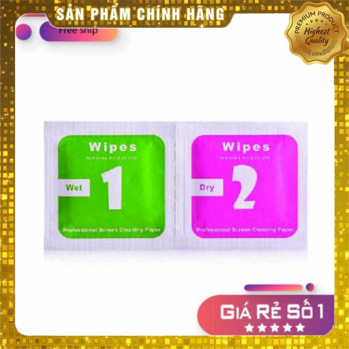 Giấy Lau Kính Cường Lực ⚡ Combo 2 Miếng Vệ Sinh Màn Hình Điện Thoại Đa Năng ⚡