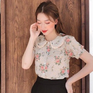 Áo hoa cổ sen ( giá sale )