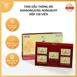 Tinh dầu Thông Đỏ Hansongjung Hàn Quốc hộp vàng 150 viên