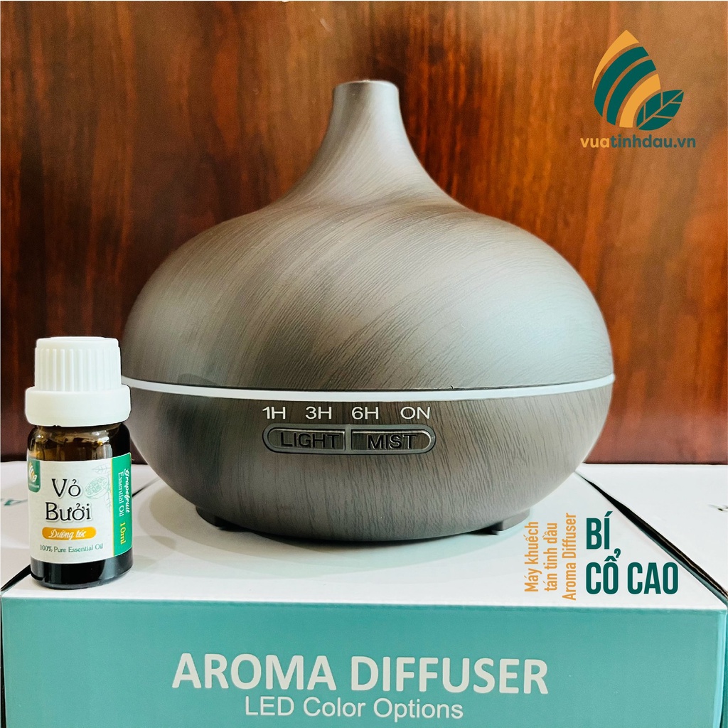 Máy khuếch tán tinh dầu Bí Cổ Cao [RẺ NHẤT] Aroma Diffuser dung tích 550ml khuếch tán thơm phòng