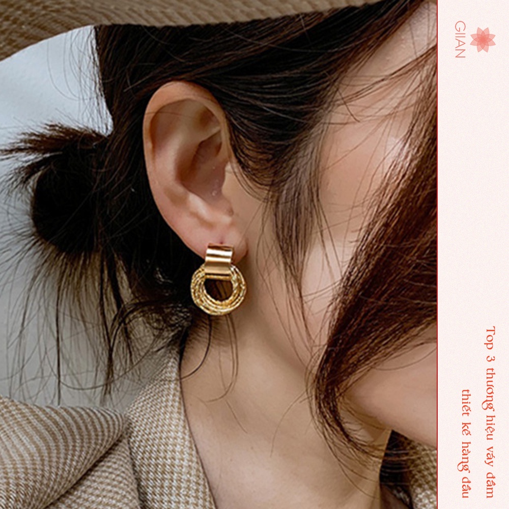 Cặp Bông Tai Khoen Tròn dành cho nữ - GIIAN - PK-BT-02