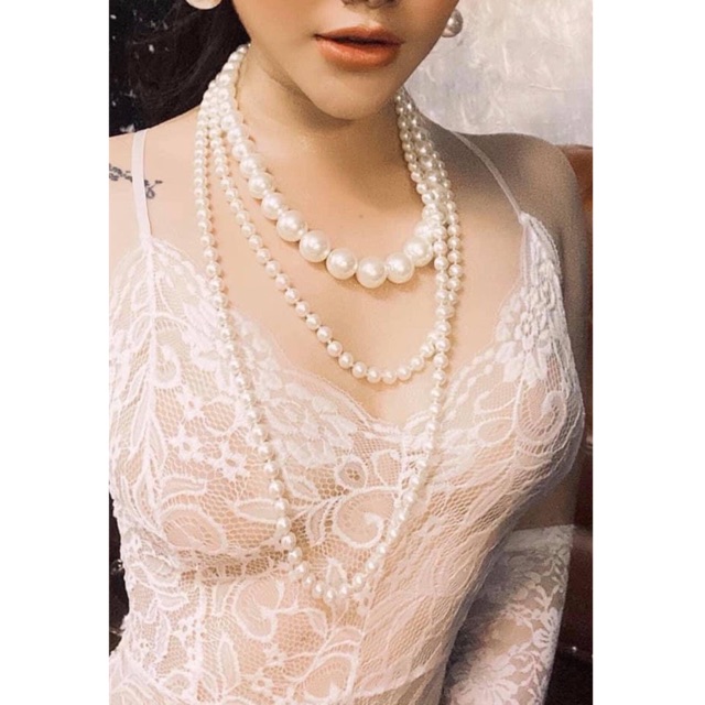 Vòng cổ hạt trai sang chảnh