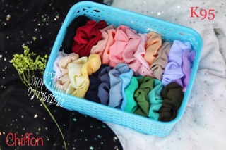 Dây cột tóc vải scrunchies chiffon