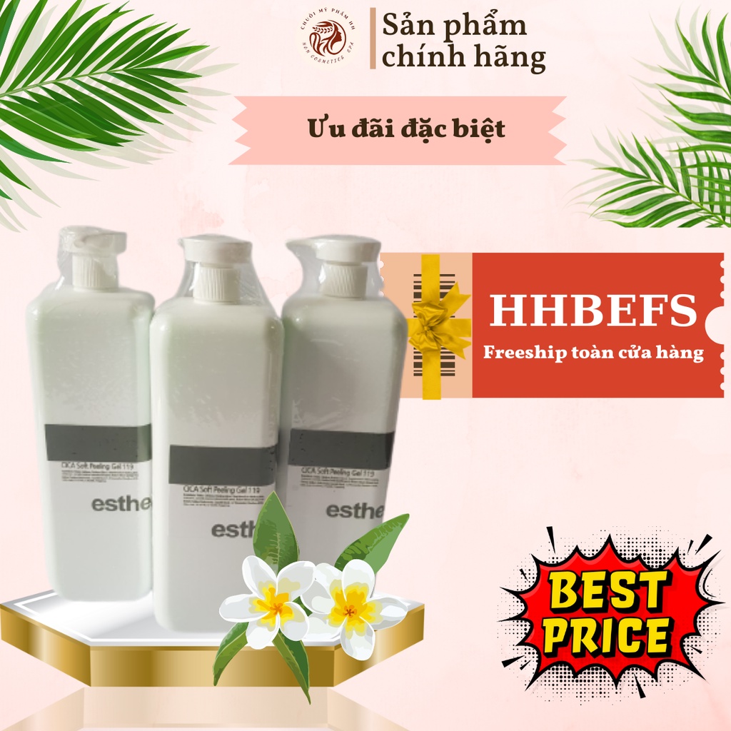 Tẩy da chết ESTHEMAX cho da yếu Esthepro soft Peeling gel 119 1000ml cho Spa phù hợp với da mỏng, da nhạy cảm