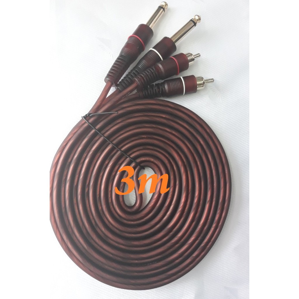 Dây chuyển từ 2 đầu bông sen đực ra 2 đầu 6 ly dài 3 mét (205)