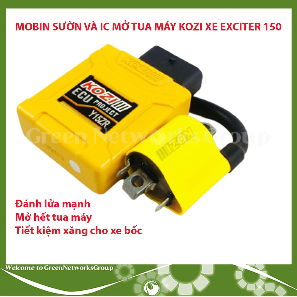 COMBO MOBIN SƯỜN VÀ IC MỞ TUA MÁY KOZI DÀNH CHO Exciter 150 Greennetworks