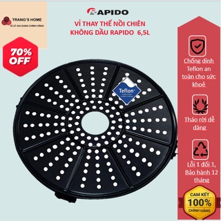 Vỉ chiên chống dính teflon dùng cho nồi chiên không dầu dung tích lớn 6.5l