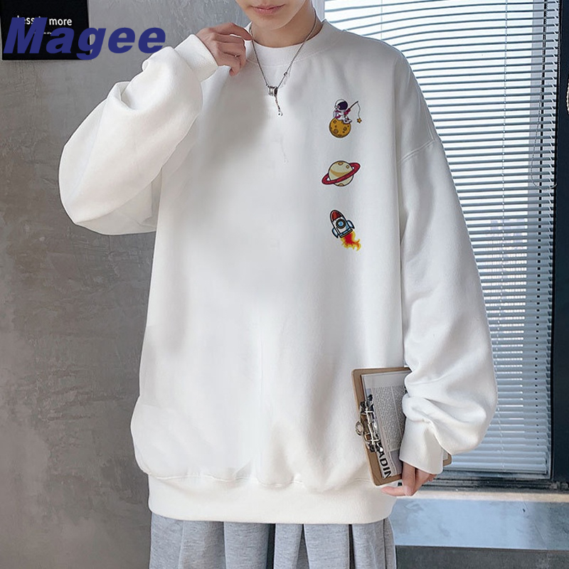 Áo sweater Cổ Tròn In Họa Tiết Thời Trang Hàn Quốc Dành Cho Nam