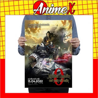 Poster Phim Anime Jujutsu Kaisen - Chú Thuật Hồi Chiến - Tranh Dán Tường Áp Phích By AnimeX