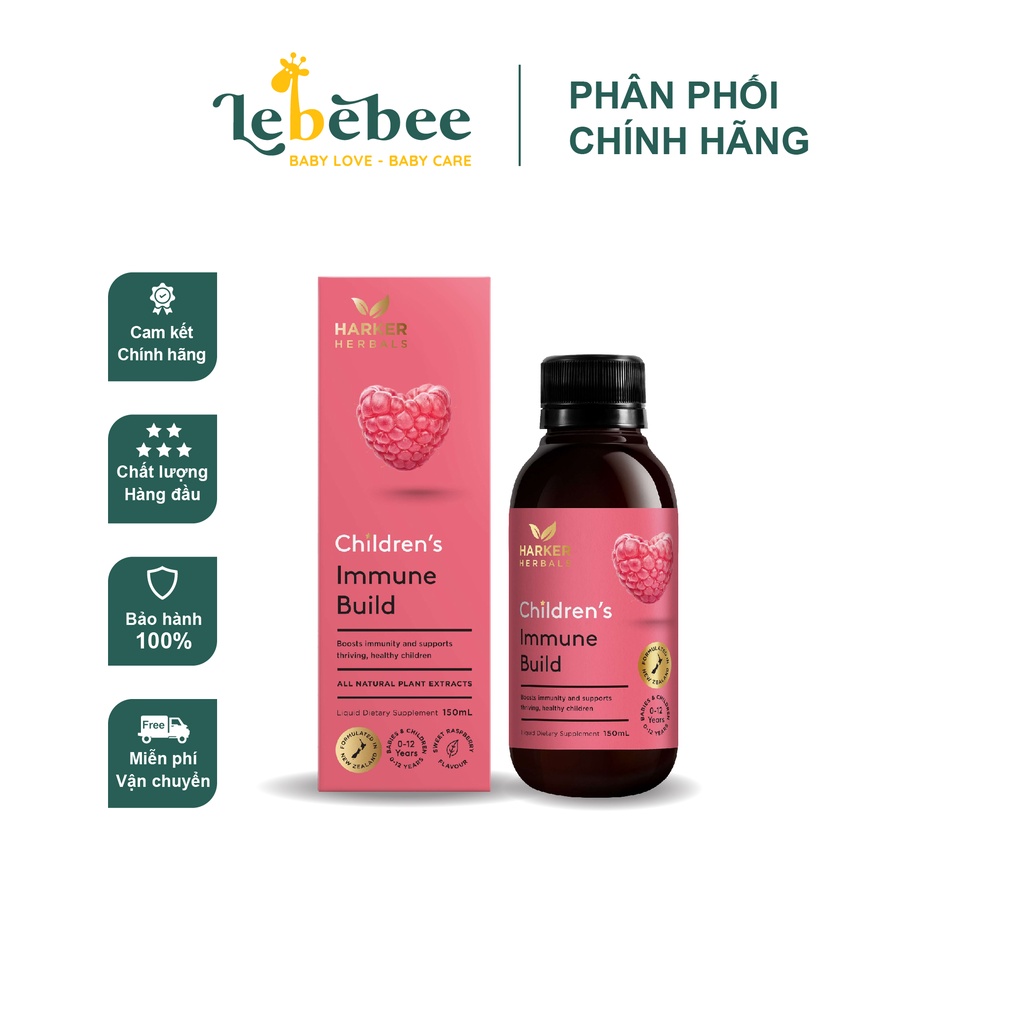 Siro Harker hồng Immune Build tăng đề kháng + ăn ngon
