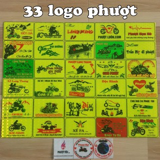 30 logo phượt phản quang tổ ong tem phượt giá rẻ