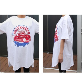 [order] áo thun dáng dài ulzang xẻ tà side split ulzzang tshirt