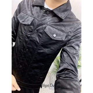 Áo khoác da nam - Dập vân chìm