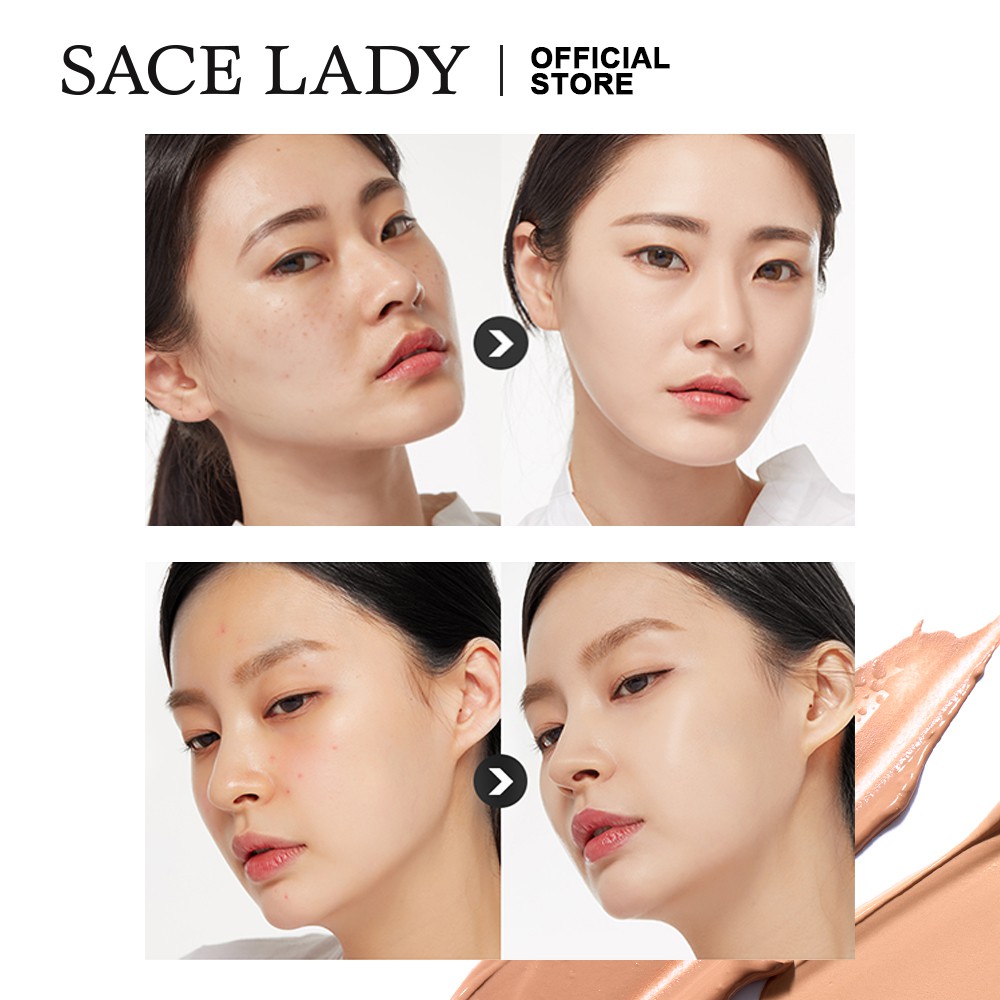 Kem che khuyết điểm dạng lỏng SACE LADY 2 trong 1 trang điểm quầng thâm vùng mắt tự nhiên và hoàn mỹ lâu trôi 8.2g | BigBuy360 - bigbuy360.vn