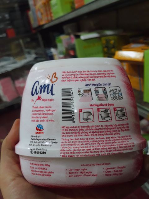 Sáp thơm Ami hương Lily ngọt ngào 200g