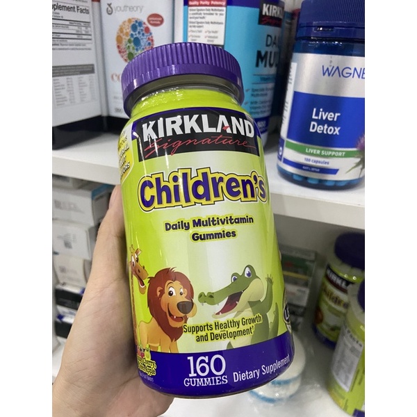 Kẹo bổ cho trẻ em Kirkland Children’s Complete Multivitamin 160 viên