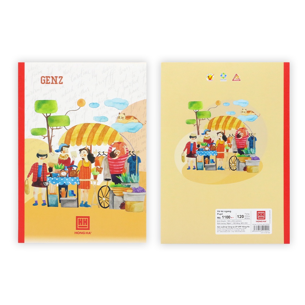 Vở kẻ ngang Hồng Hà 120 trang Pupil Gen Z - 1100