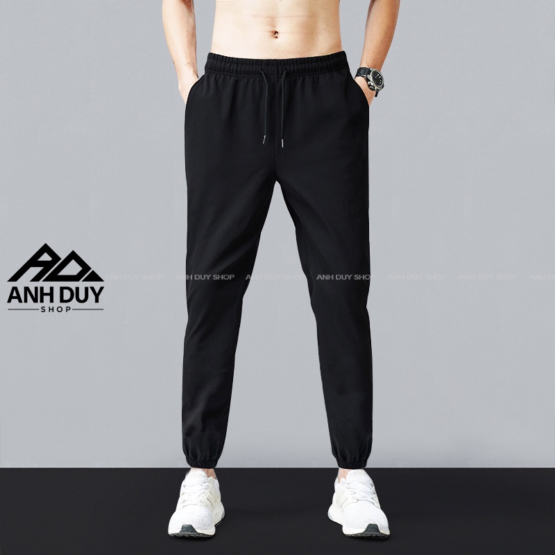 Quần Jogger Nam Nữ Trơn Basic Thun Poly Phong Cách Thể Dục Thể Thao Năng Động Cá Tính Unisex ANH DUY SHOP JGV20 | BigBuy360 - bigbuy360.vn