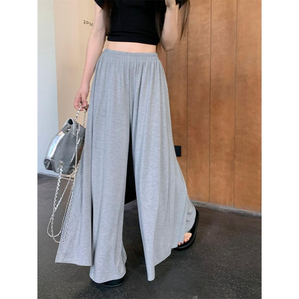Quần Culottes Ống Rộng Lưng Thun Phong Cách Mới 64231
