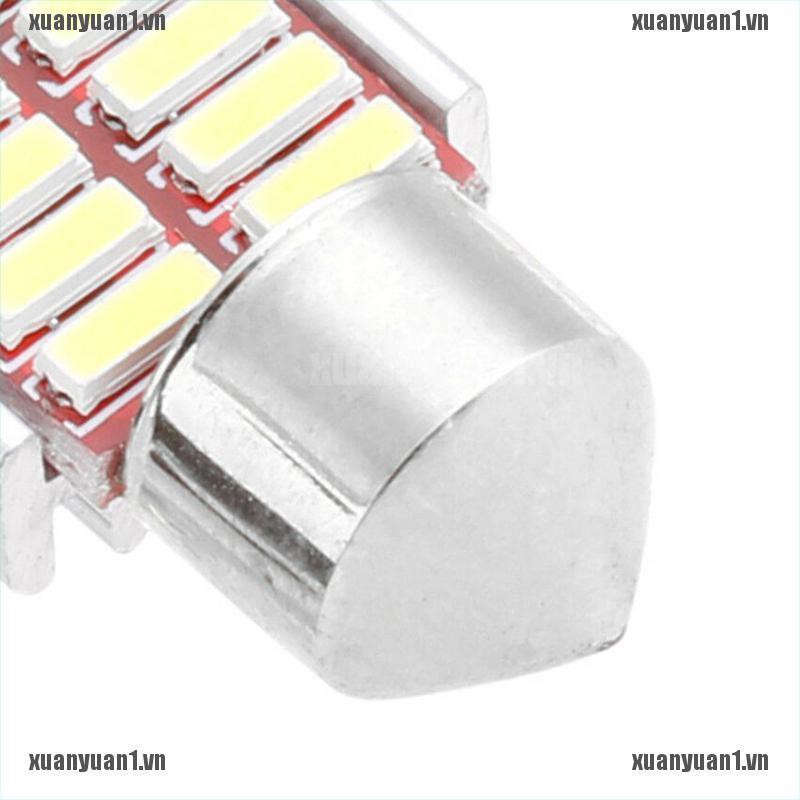 [XUANYUAN1] Bộ 2 Đèn LED 31mm 4014 12SMD C5W Trang Trí Nội Thất Xe Hơi