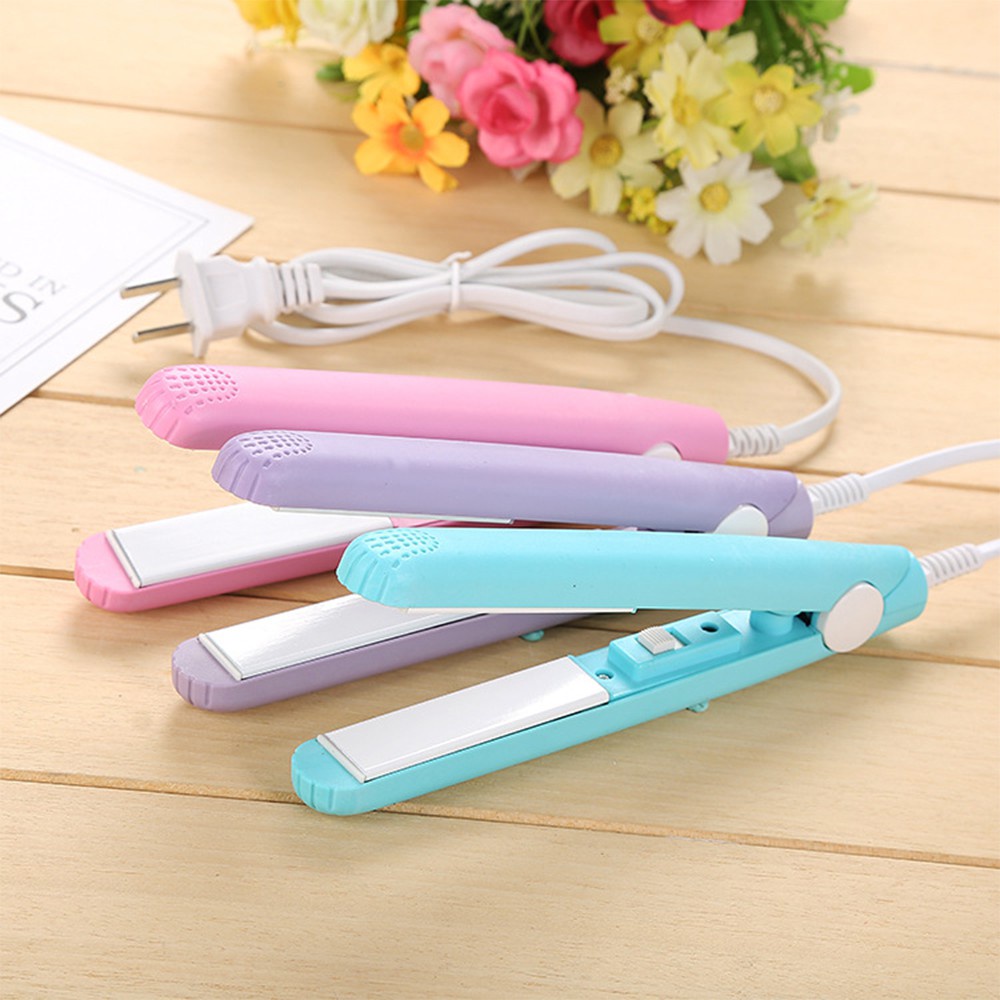 [Tổng Kho Sỉ] Máy ÉP LÀ DUỖI Dập Xù TÓC CUTE, Cầm Tay Mini Một Màu - Kẹp Tóc Thẳng Tạo Kiểu Tóc M002 Có Hộp