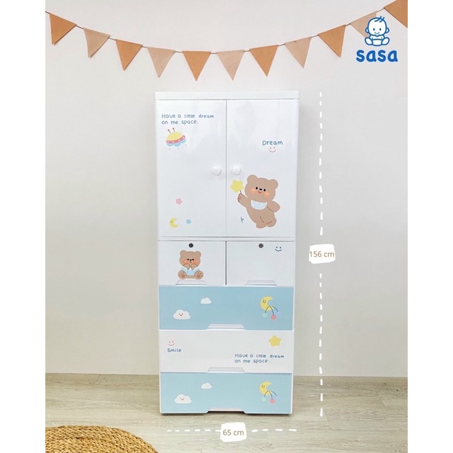 Tủ Nhựa 5 Tầng Cao Cấp cho bé