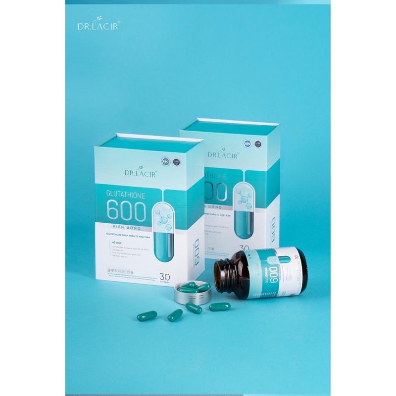 [ CÓ SẴN ] VIÊN UỐNG TRẮNG DA GLUTATHIONE 600 30 viên