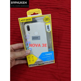 Ốp silicon KTS trong suốt Huawei Nova 3E