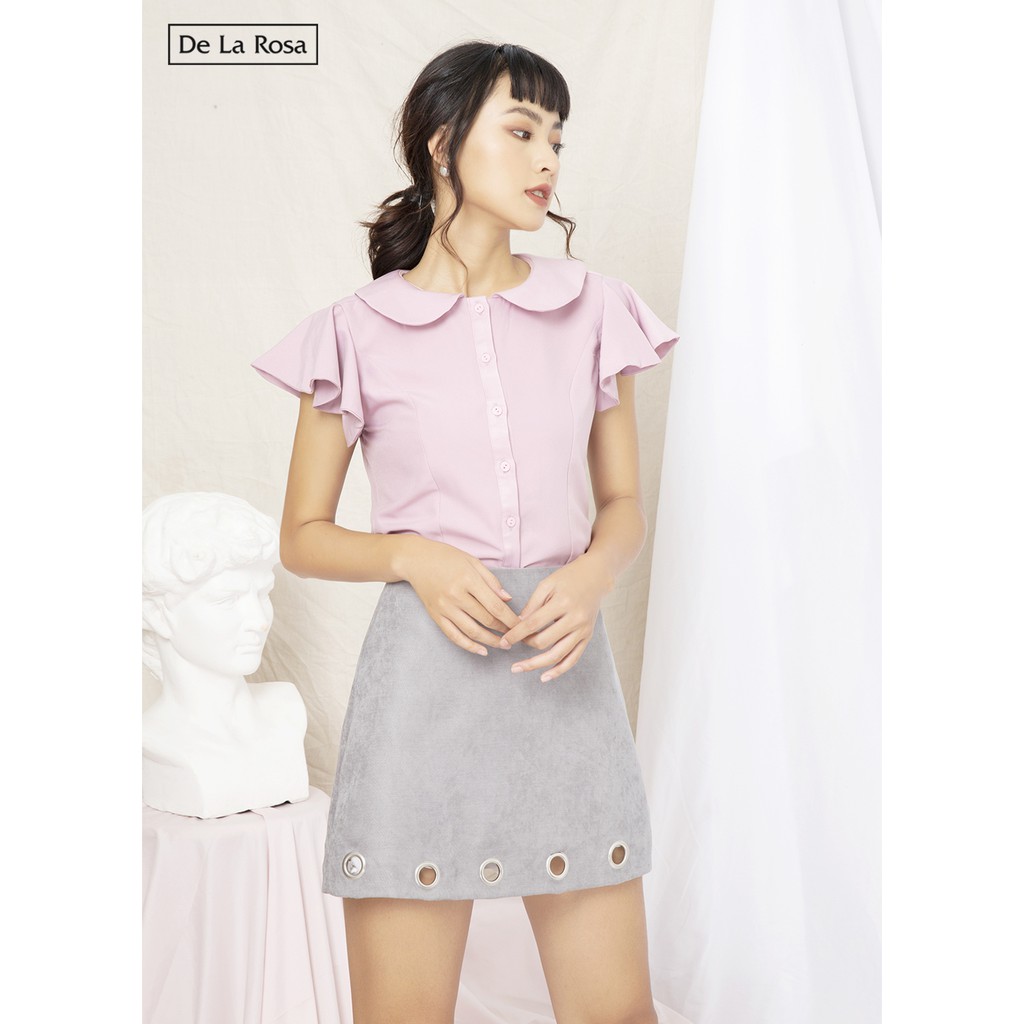 Chân váy thiết kế màu xám form A dạo phố - De La Rosa | BigBuy360 - bigbuy360.vn