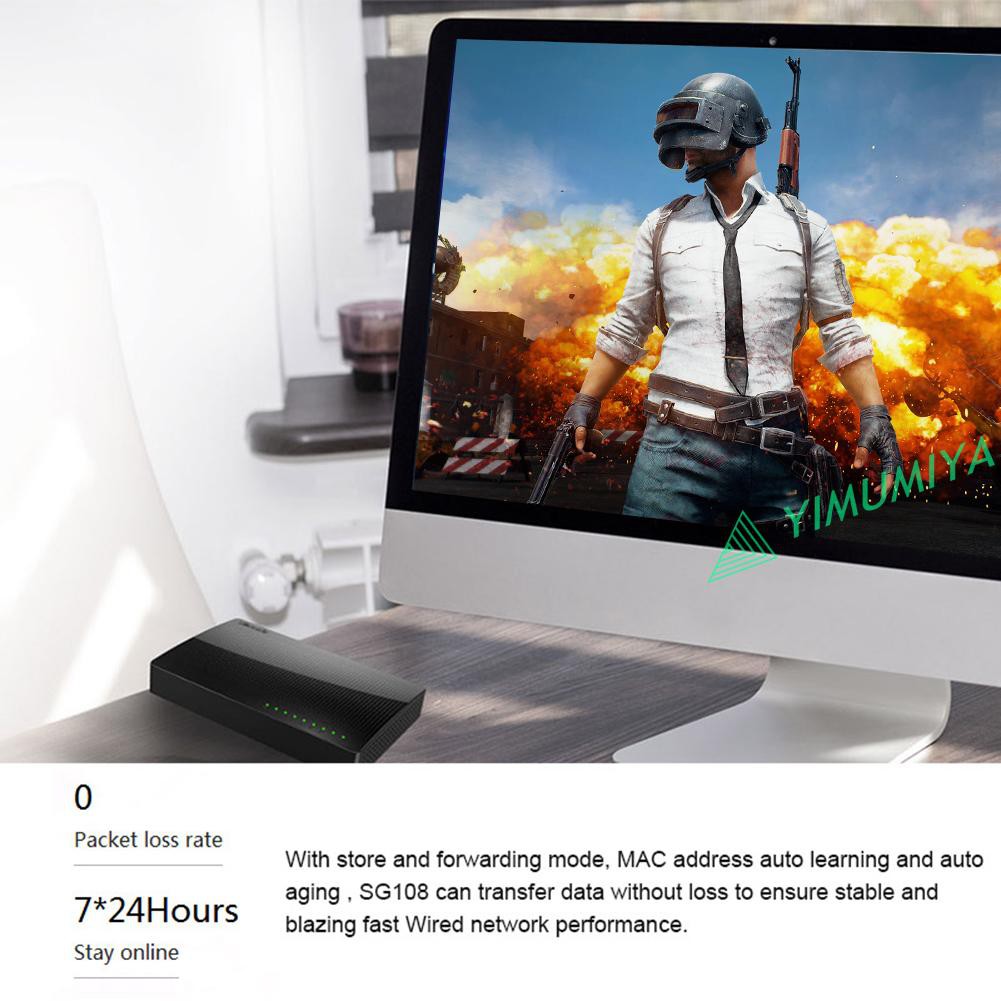 Bộ Chia 8 Cổng Mạng Lan Tenda Sg108 1000m | BigBuy360 - bigbuy360.vn