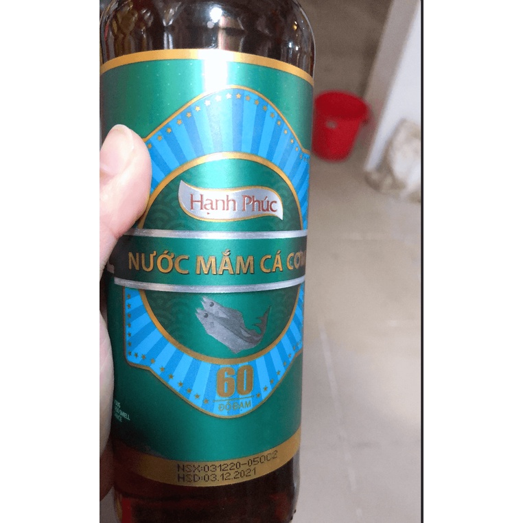 Nước mắm cá cơm Hạnh Phúc, nước mắm ngon 60 độ đạm, chai nhí 50ml
