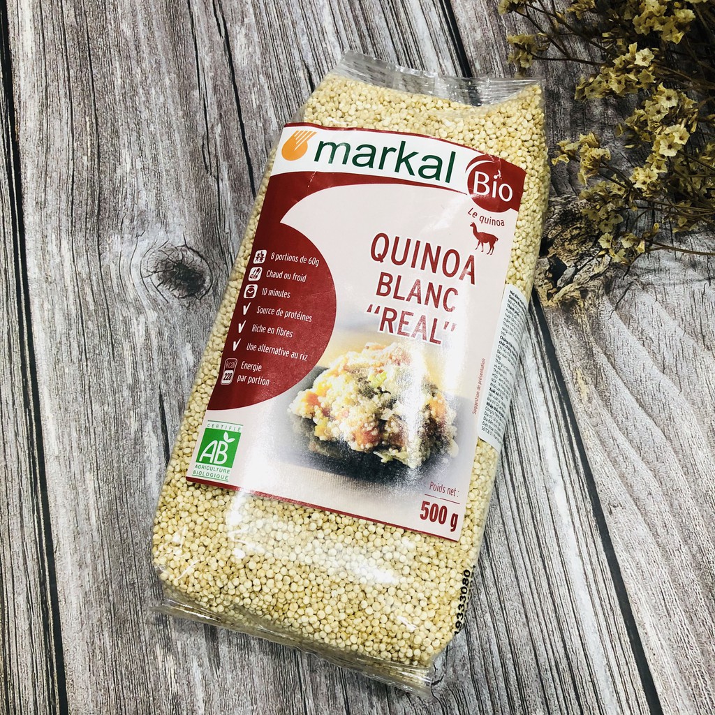 (Organic) Hạt diêm mạch quinoa trắng hữu cơ Markal và Bio Planet 500g