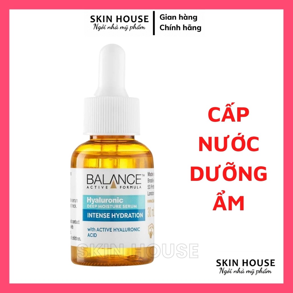 Serum Cấp Nước Dưỡng Ẩm Balance Active Formula Hyaluronic Deep Moisture 30ml