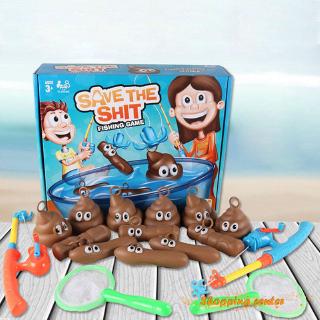 COD Funny Kids Bath Fishing Game Toy Set Floaters Poo Float Bathing Prank Toys