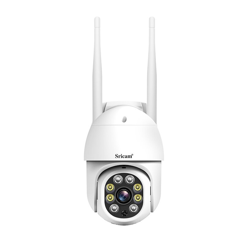 Camera IP ngoài trời SriHome SP028 FullHD 1080P 2.0Mp chống nước chống bụi tích hợp LED quay màu ban đêm