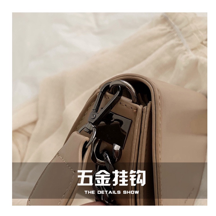 Túi Đeo JASMIN NOIR Chéo Da PU Hình Yên Ngựa Thiết Kế Đơn Giản Cho Nữ